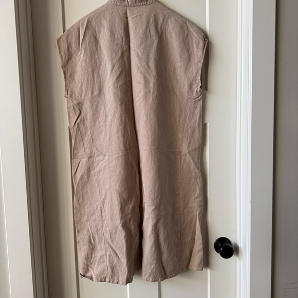 Eileen Fisher Tencel & Linen Button Front Casual Dress size Medium - Picture 9 of 10